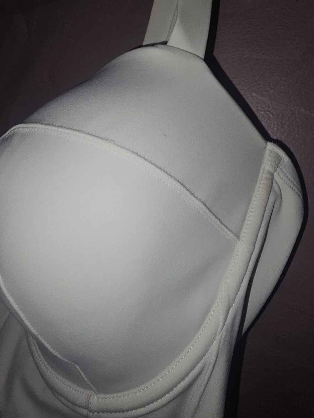 TA3 Corset Shapewear One Piece Swim Suit White F/G Cup R/L Torso 2XL